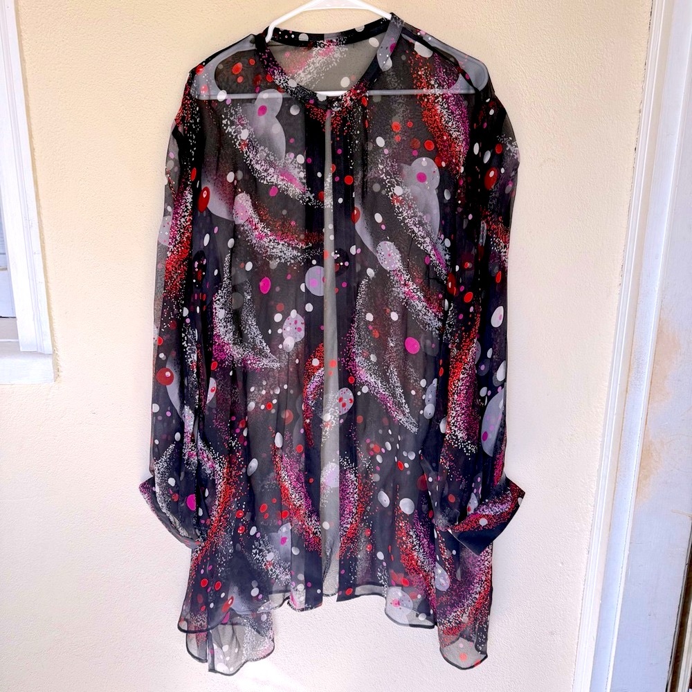 Stunning Tailor-Made Sheer Jacket, new, size 3X